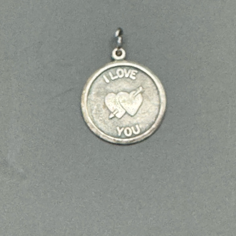 Silver 'I Love You' Pendant